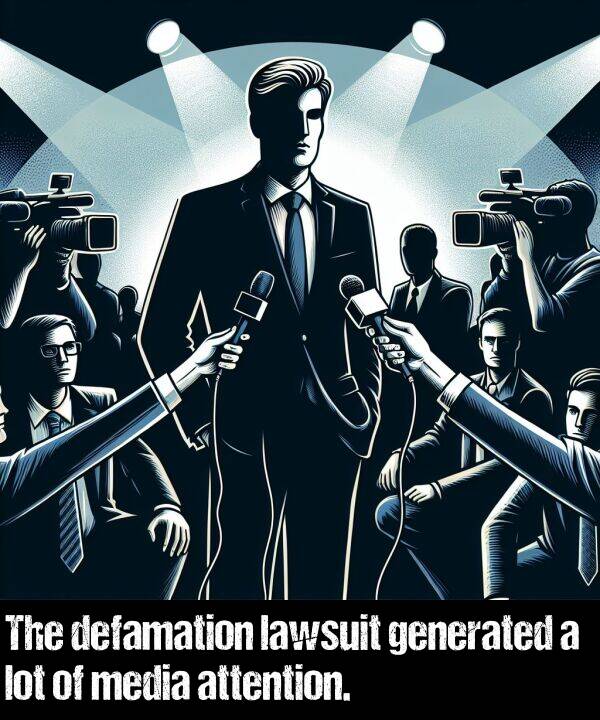 lawsuit: The defamation lawsuit generated a lot of media attention.