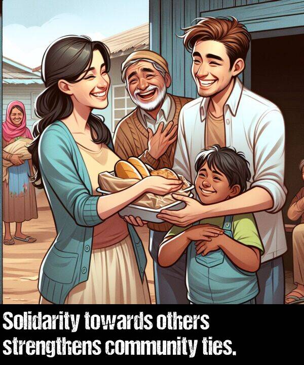 others: Solidarity towards others strengthens community ties.