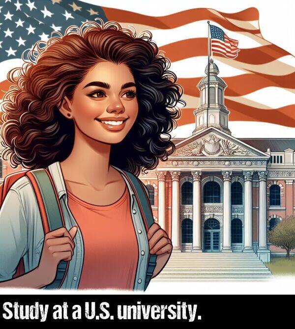 university: Study at a U.S. university.