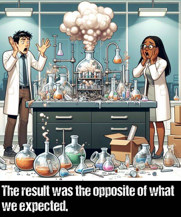 what: The result was the opposite of what we expected.