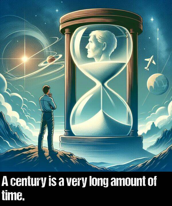 very: A century is a very long amount of time.