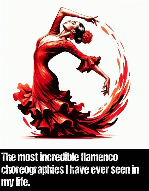 seen: The most incredible flamenco choreographies I have ever seen in my life.