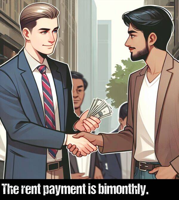 payment: The rent payment is bimonthly.