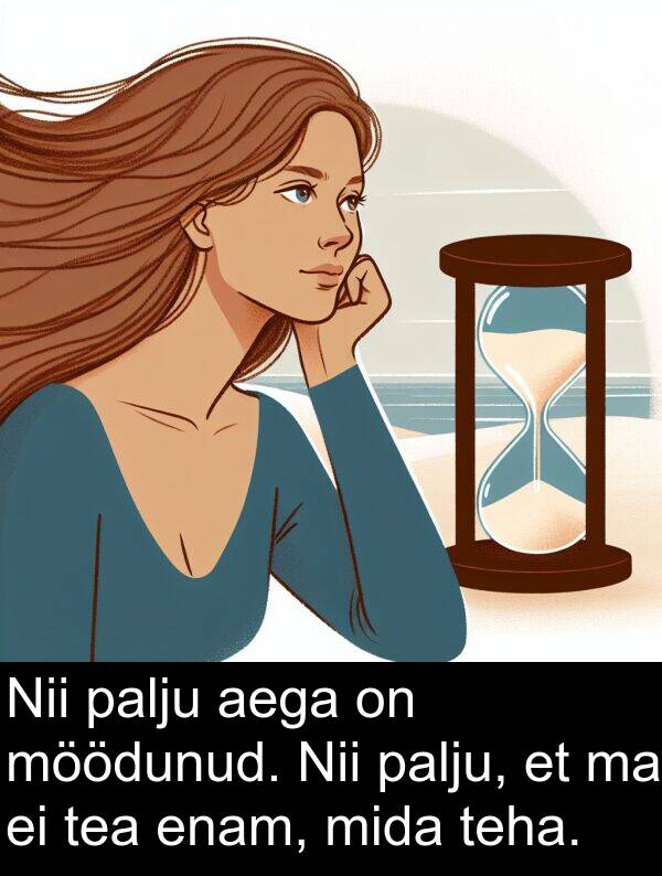 enam: Nii palju aega on möödunud. Nii palju, et ma ei tea enam, mida teha.