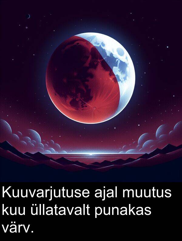 kuu: Kuuvarjutuse ajal muutus kuu üllatavalt punakas värv.