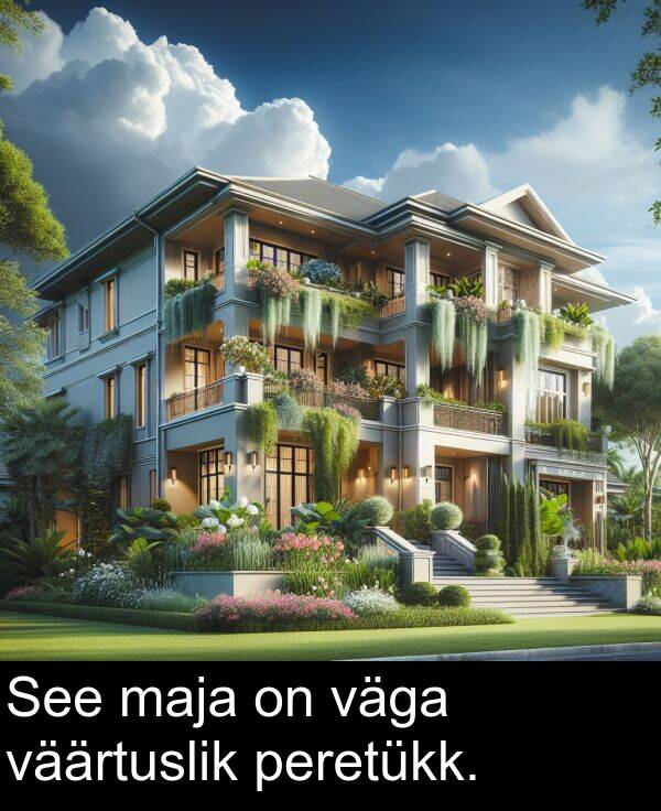 väga: See maja on väga väärtuslik peretükk.