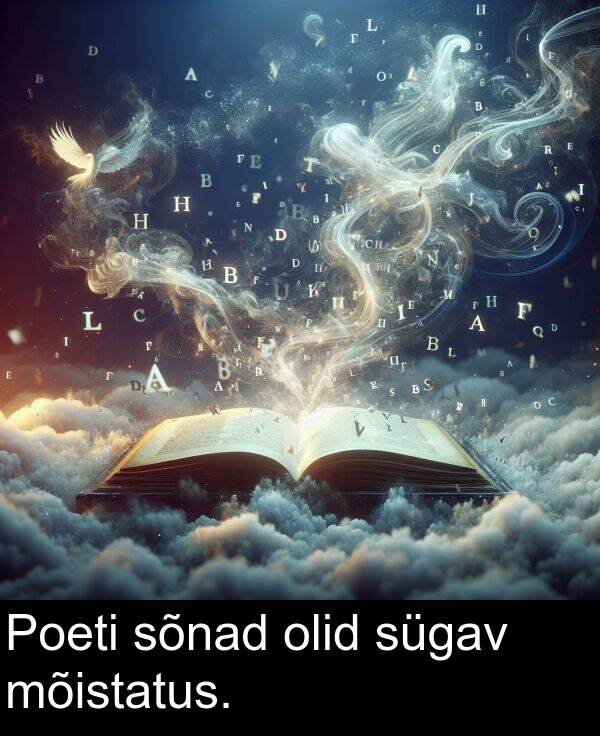 mõistatus: Poeti sõnad olid sügav mõistatus.