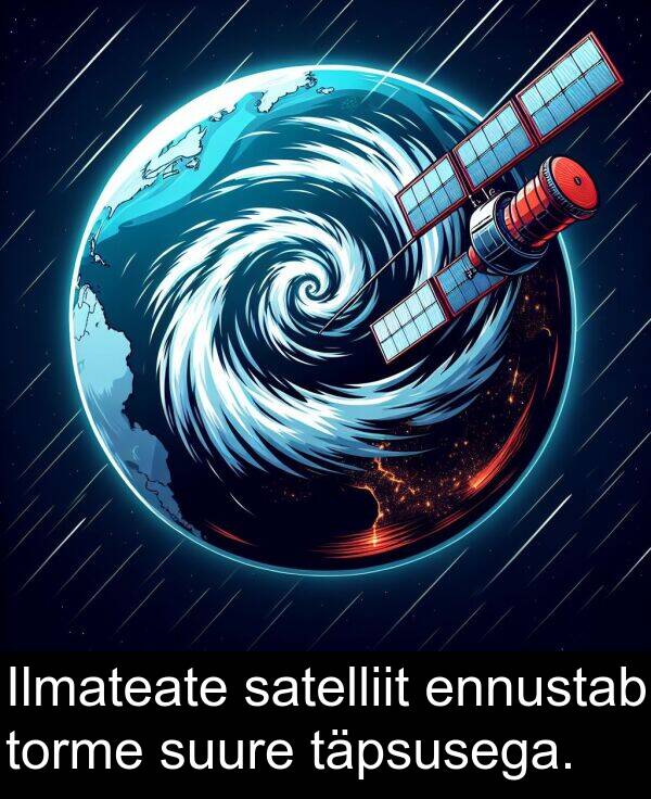 suure: Ilmateate satelliit ennustab torme suure täpsusega.