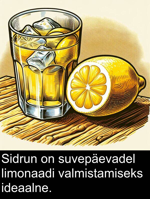 suvepäevadel: Sidrun on suvepäevadel limonaadi valmistamiseks ideaalne.