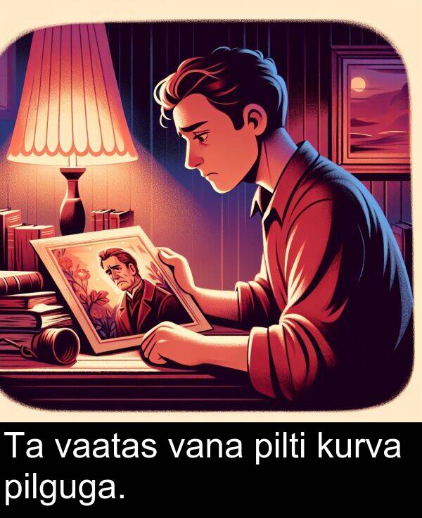 pilti: Ta vaatas vana pilti kurva pilguga.