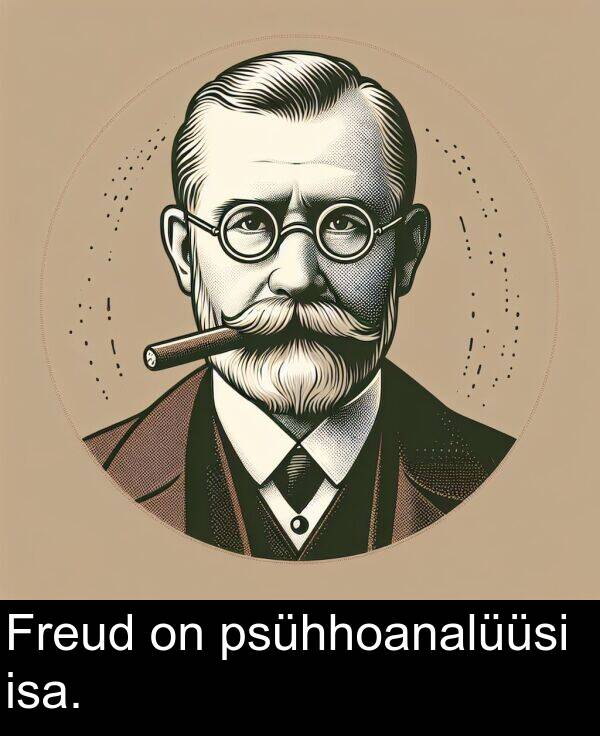 psühhoanalüüsi: Freud on psühhoanalüüsi isa.
