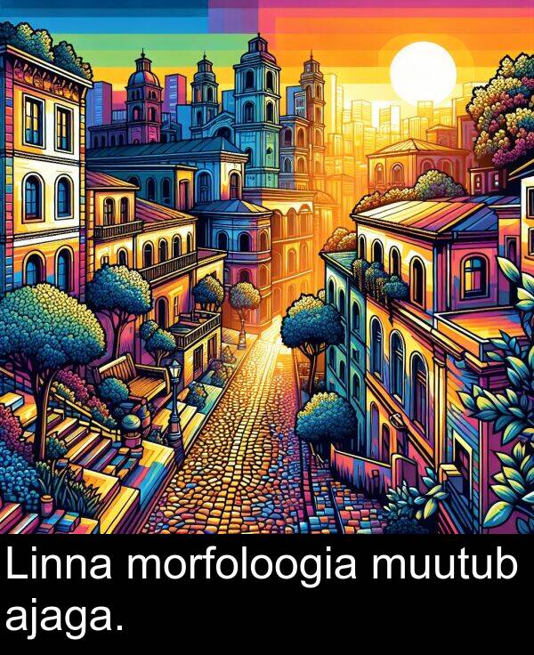 muutub: Linna morfoloogia muutub ajaga.