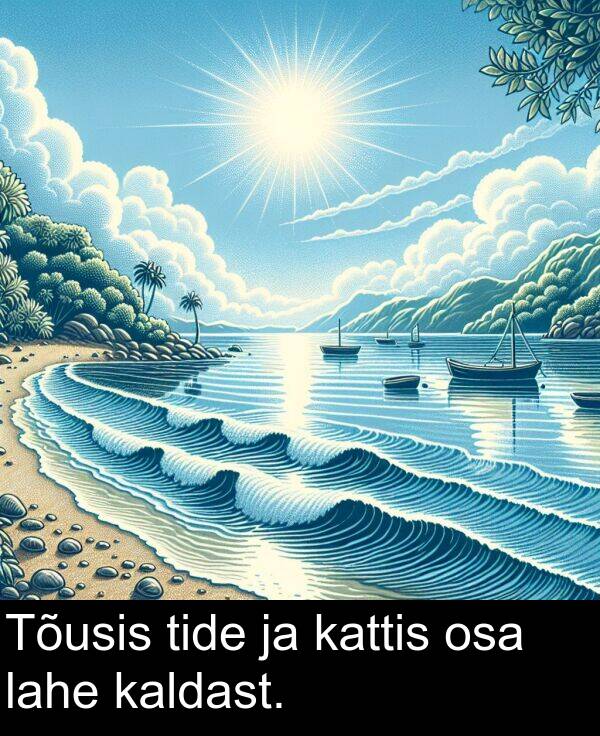 osa: Tõusis tide ja kattis osa lahe kaldast.