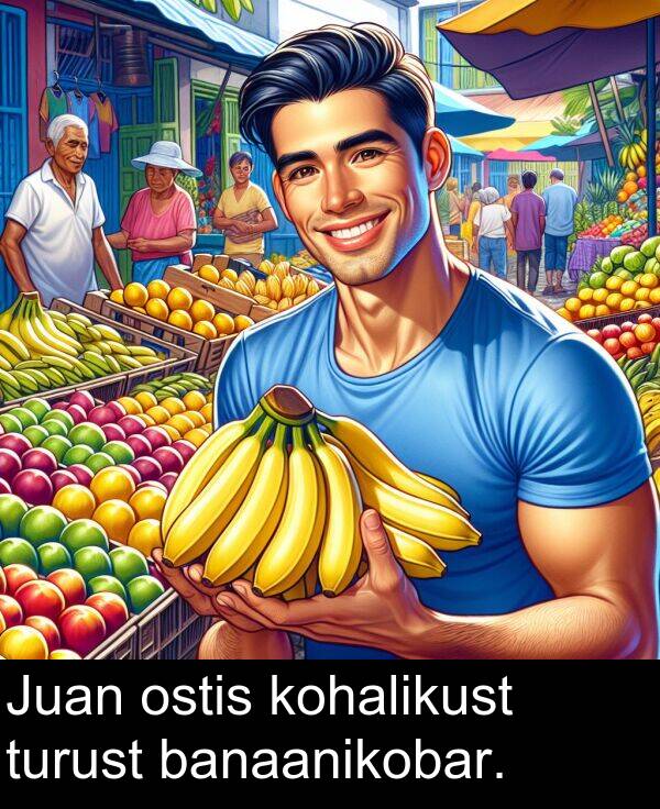 banaanikobar: Juan ostis kohalikust turust banaanikobar.
