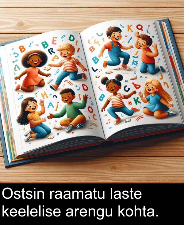 kohta: Ostsin raamatu laste keelelise arengu kohta.