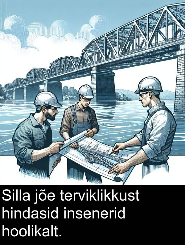 jõe: Silla jõe terviklikkust hindasid insenerid hoolikalt.