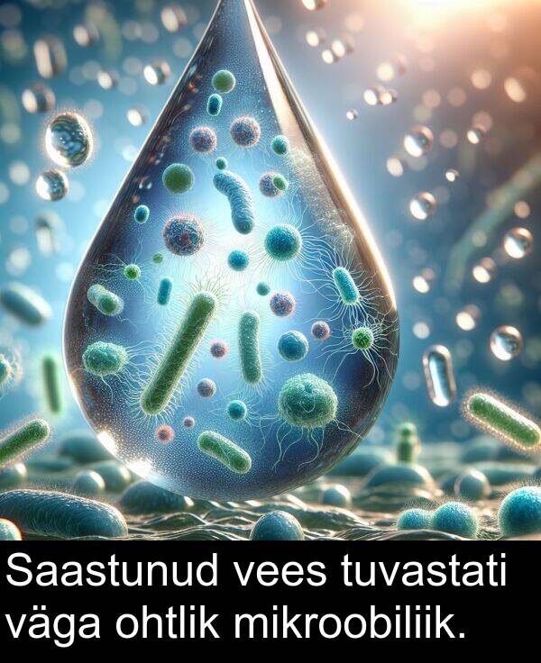 mikroobiliik: Saastunud vees tuvastati väga ohtlik mikroobiliik.