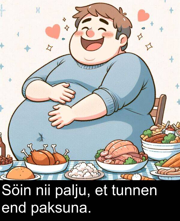 end: Söin nii palju, et tunnen end paksuna.