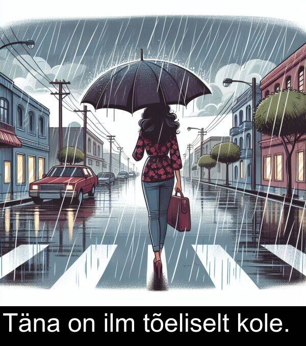 kole: Täna on ilm tõeliselt kole.