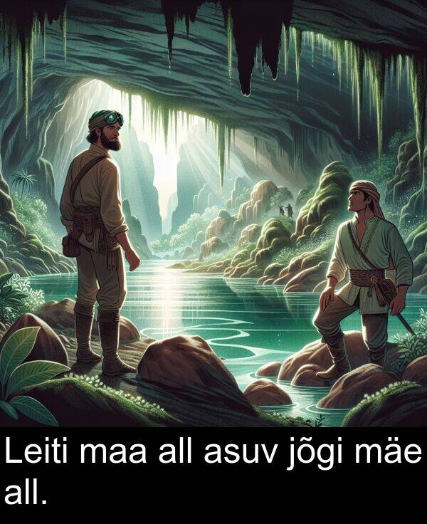 jõgi: Leiti maa all asuv jõgi mäe all.