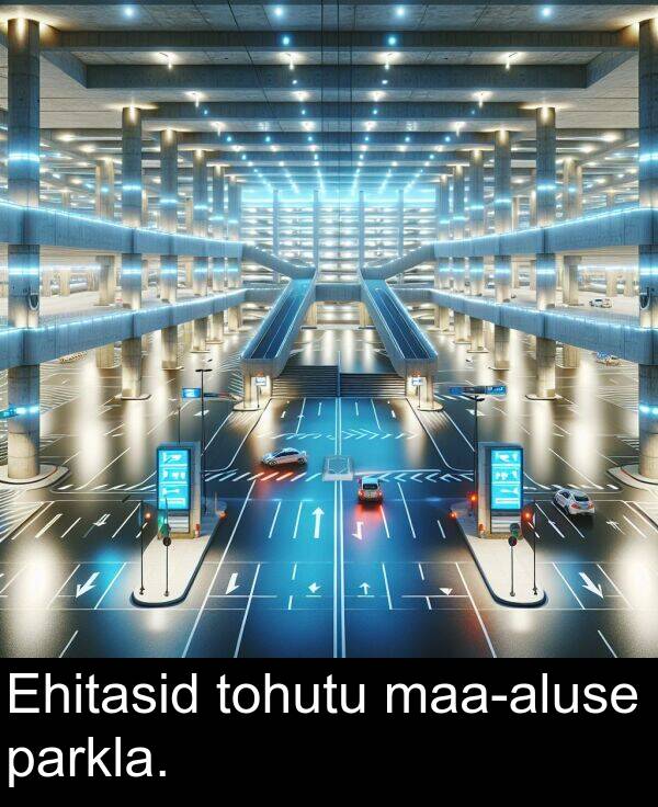 tohutu: Ehitasid tohutu maa-aluse parkla.