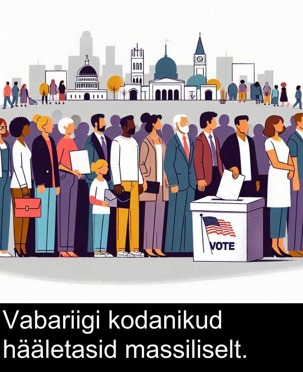 kodanikud: Vabariigi kodanikud hääletasid massiliselt.