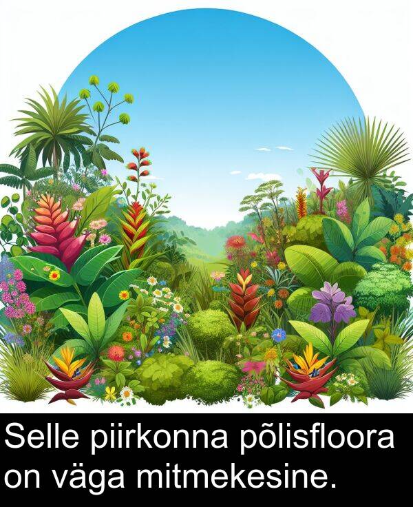 põlisfloora: Selle piirkonna põlisfloora on väga mitmekesine.