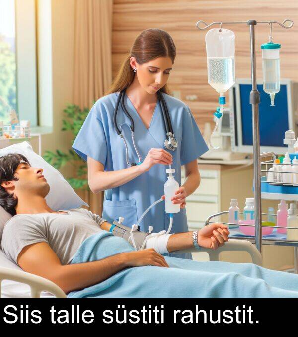süstiti: Siis talle süstiti rahustit.