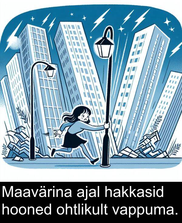 hooned: Maavärina ajal hakkasid hooned ohtlikult vappuma.