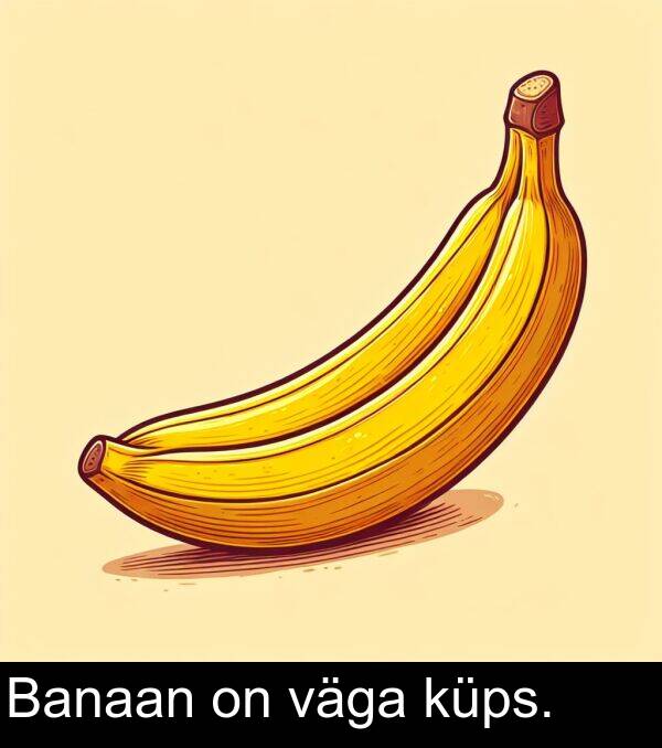 küps: Banaan on väga küps.