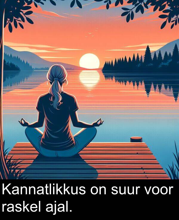 voor: Kannatlikkus on suur voor raskel ajal.