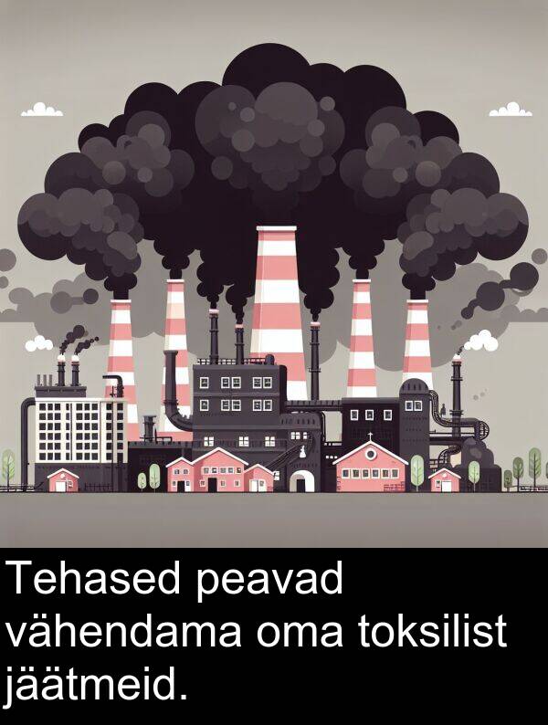 vähendama: Tehased peavad vähendama oma toksilist jäätmeid.