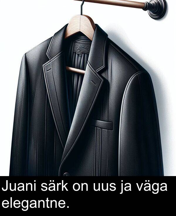 uus: Juani särk on uus ja väga elegantne.