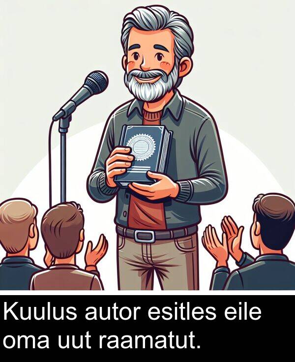 esitles: Kuulus autor esitles eile oma uut raamatut.