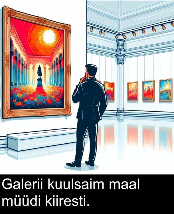 kuulsaim: Galerii kuulsaim maal müüdi kiiresti.