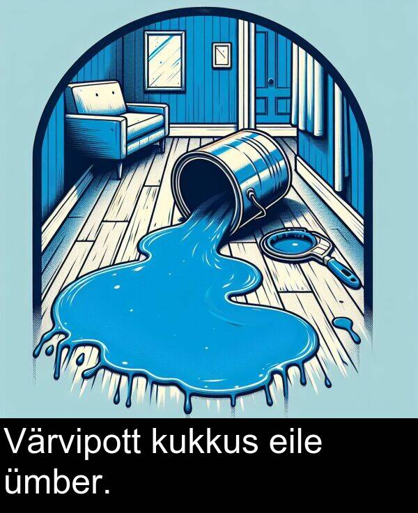 kukkus: Värvipott kukkus eile ümber.
