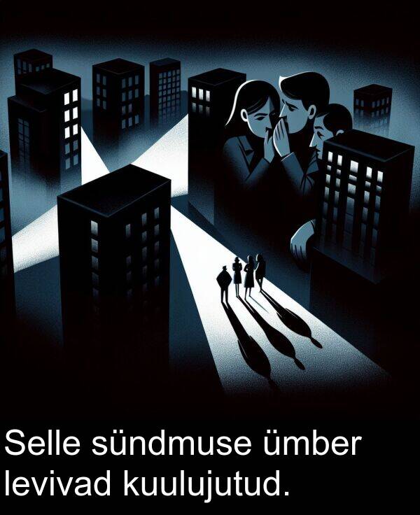 sündmuse: Selle sündmuse ümber levivad kuulujutud.