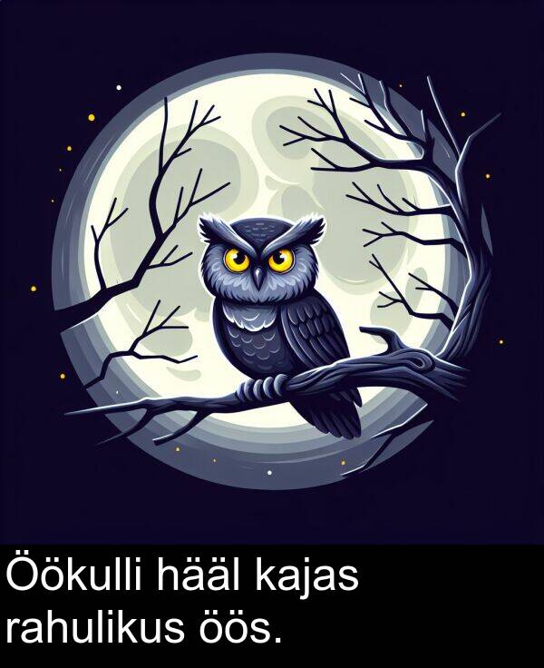 hääl: Öökulli hääl kajas rahulikus öös.