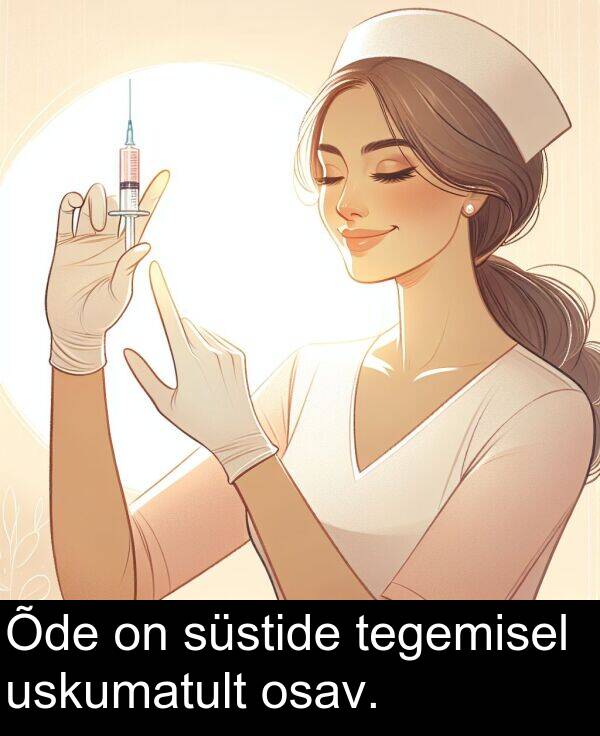 süstide: Õde on süstide tegemisel uskumatult osav.