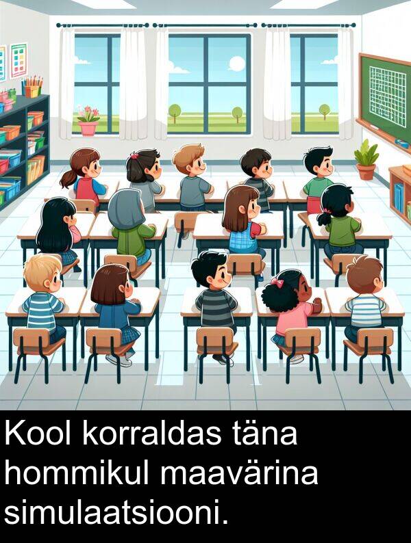 maavärina: Kool korraldas täna hommikul maavärina simulaatsiooni.