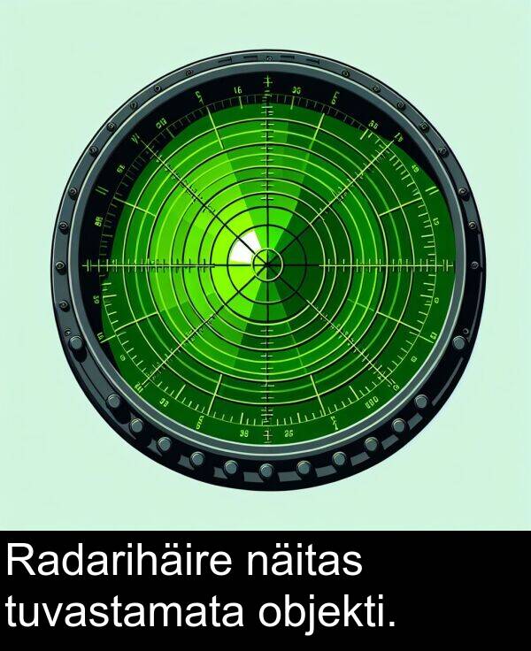 tuvastamata: Radarihäire näitas tuvastamata objekti.