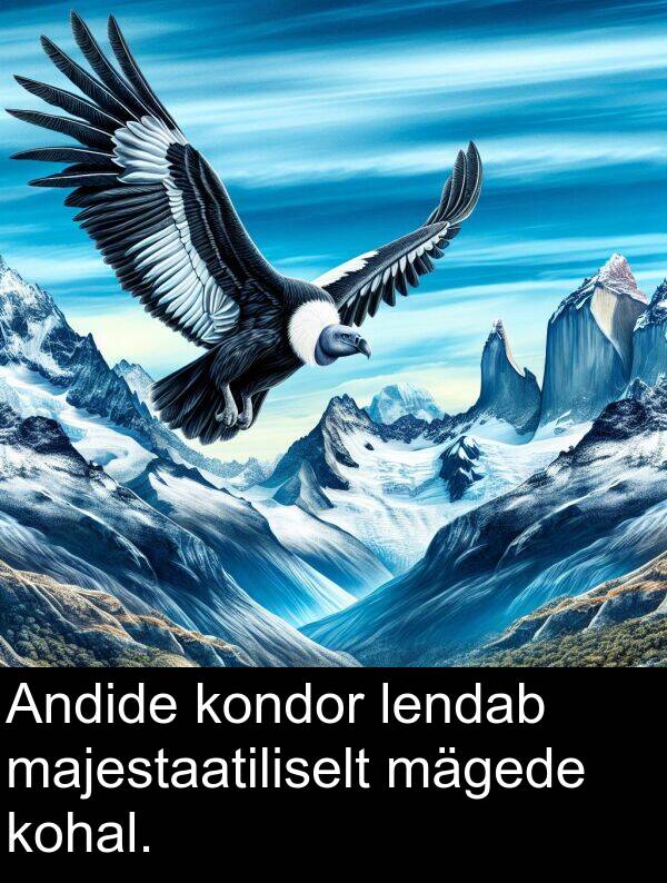 kohal: Andide kondor lendab majestaatiliselt mägede kohal.