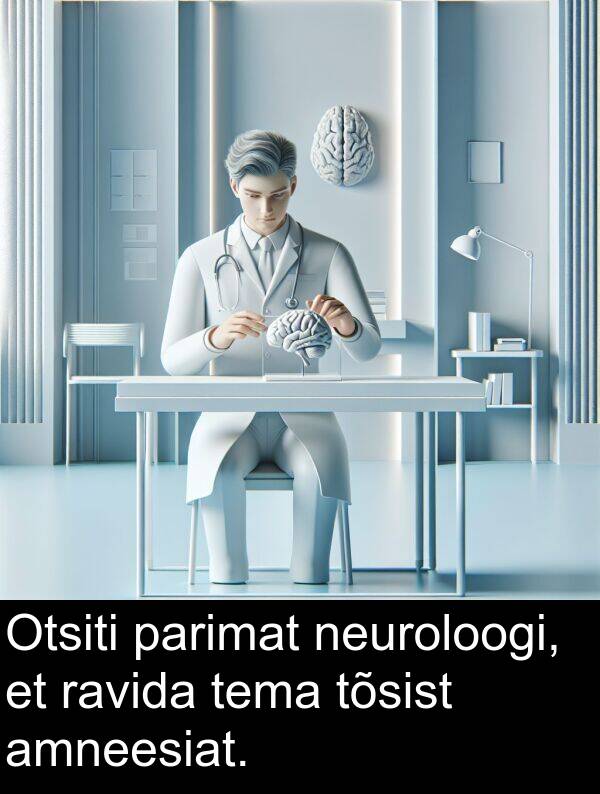 tõsist: Otsiti parimat neuroloogi, et ravida tema tõsist amneesiat.