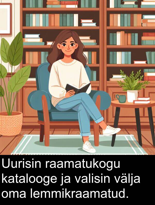 välja: Uurisin raamatukogu katalooge ja valisin välja oma lemmikraamatud.