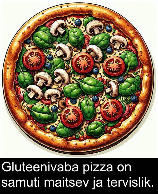 pizza: Gluteenivaba pizza on samuti maitsev ja tervislik.