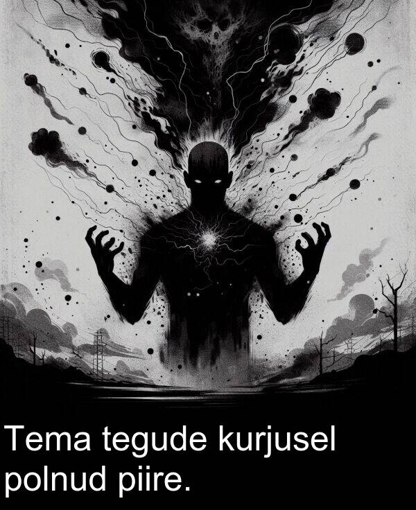 kurjusel: Tema tegude kurjusel polnud piire.