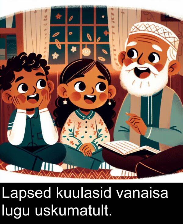 lugu: Lapsed kuulasid vanaisa lugu uskumatult.