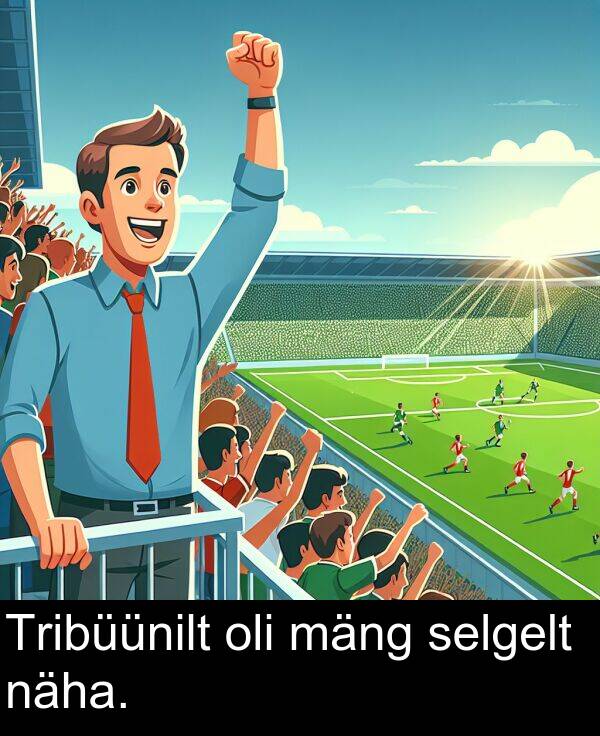 mäng: Tribüünilt oli mäng selgelt näha.