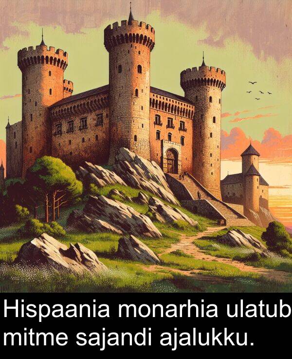 mitme: Hispaania monarhia ulatub mitme sajandi ajalukku.