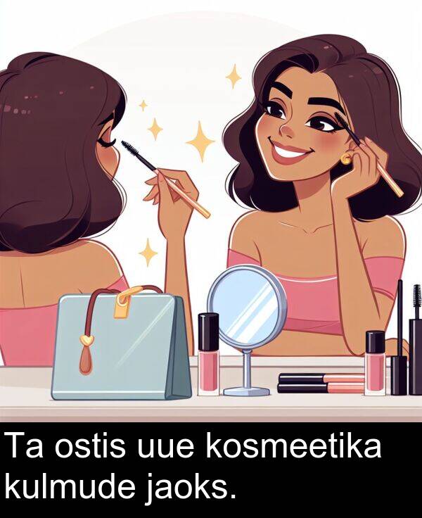 ostis: Ta ostis uue kosmeetika kulmude jaoks.